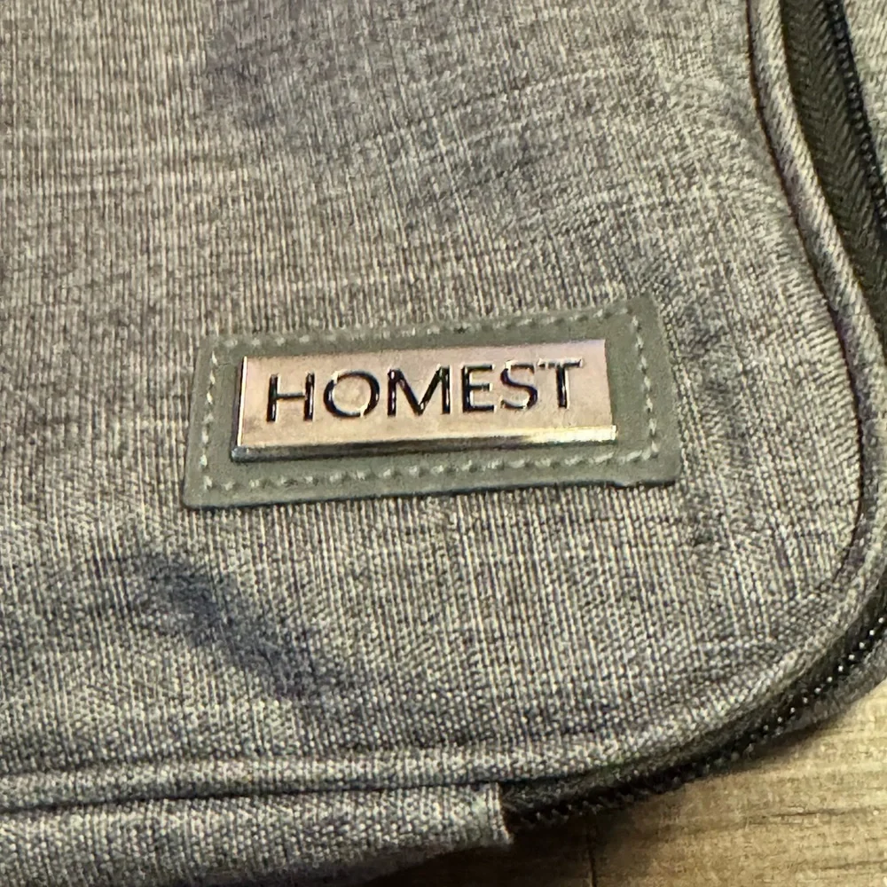 Honest Gray Messenger/ Briefcase Style Bag With 3 Different Compartments